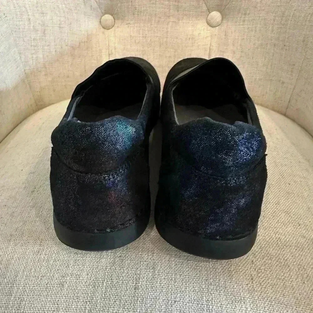 Alegria Shoes GLE-760 Slip On Comfort Clog Ballet Flats Size 37 US 6 Metallic - Picture 3 of 7